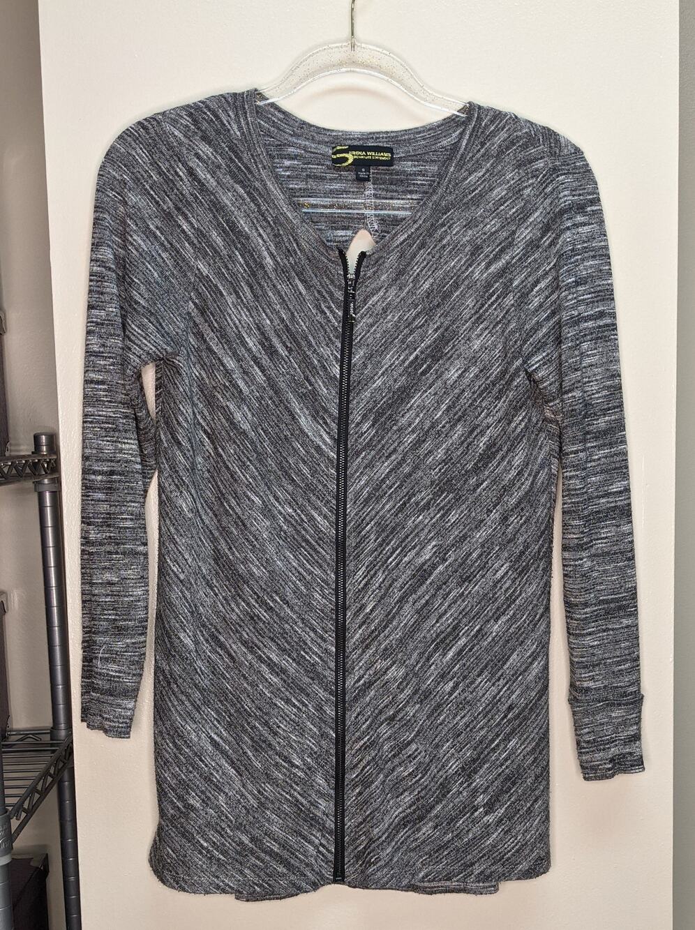 Serena Williams zip front top peekaboo opening S